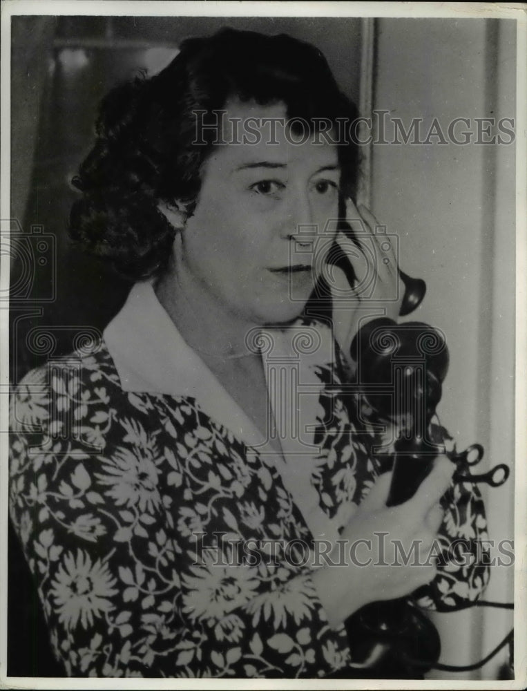 1942 Press Photo Grace Nansen, Faces Deportation After Escape from Oslo, Norway