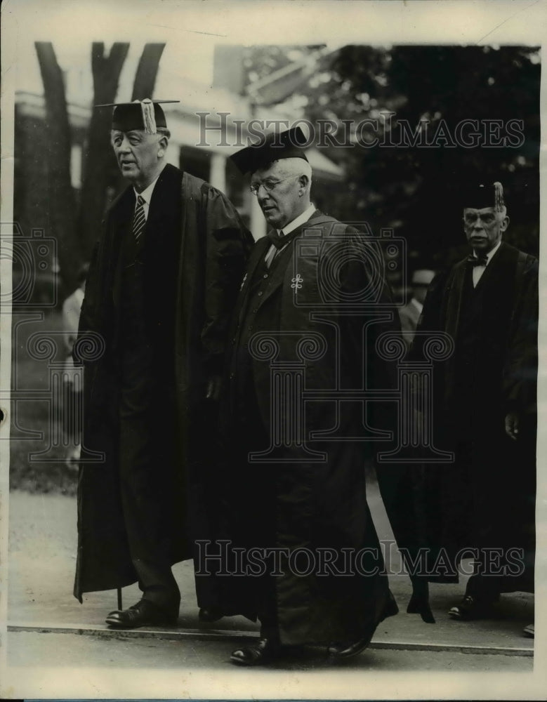 1928 Press Photo Attorney General John G. Sargent, Professor F.L. Thompson