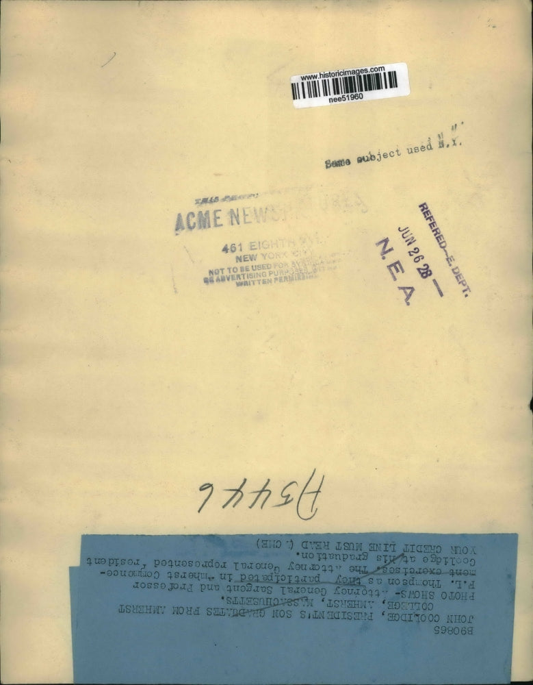 1928 Press Photo Attorney General John G. Sargent, Professor F.L. Thompson