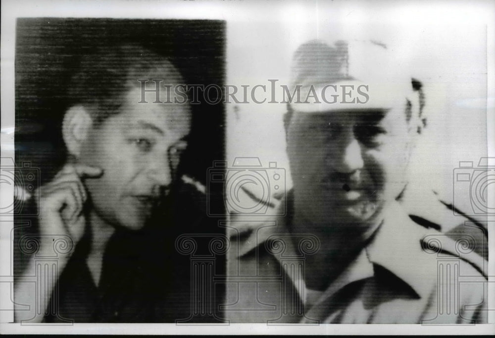 1969 Press Photo UAR Navy Commander Mahmoud Fahmi, Mohamed Ahmed Sadek