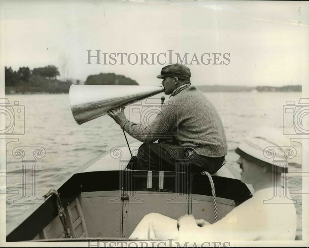 1934 Press Photo Head Coach Charles Whiteside Of Harvard University - nee52450