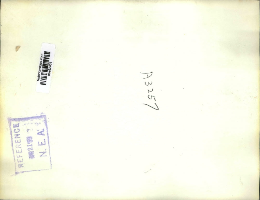 1959 Press Photo Fire Captain Don Neuses Carried on Stretcher After Ladder Fall