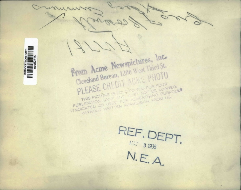 1935 Press Photo President Franklin Roosevelt & Secretary Cummins