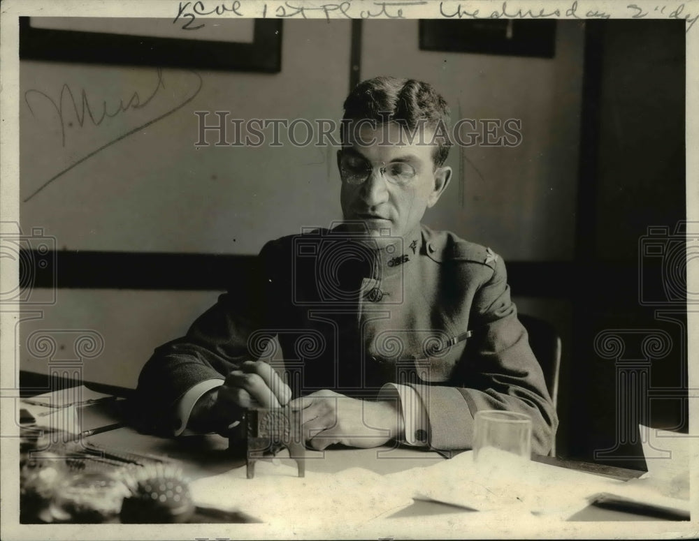 1915 Press Photo Col. R B Miller, Army Medical Department, Personnel Division.- Historic Images