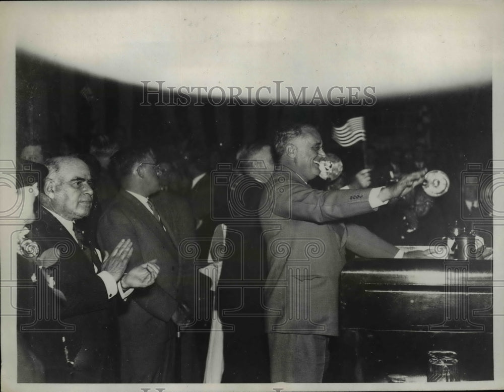 1936 Press Photo President Roosevelt and Lehmkn - nee52866