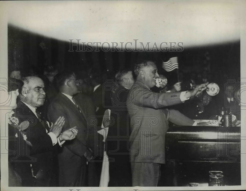 Load image into Gallery viewer, 1936 Press Photo President Roosevelt and Lehmkn - nee52866
