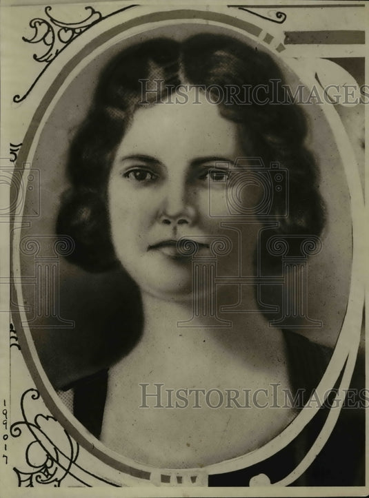 1923 Press Photo Miss Evelyn Lyons of Michigan Abnormal Fever