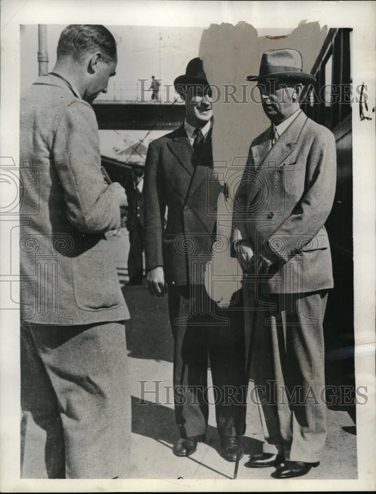 1941 Press Photo Admiral Leahy Leaves Vichy, France - nee53354