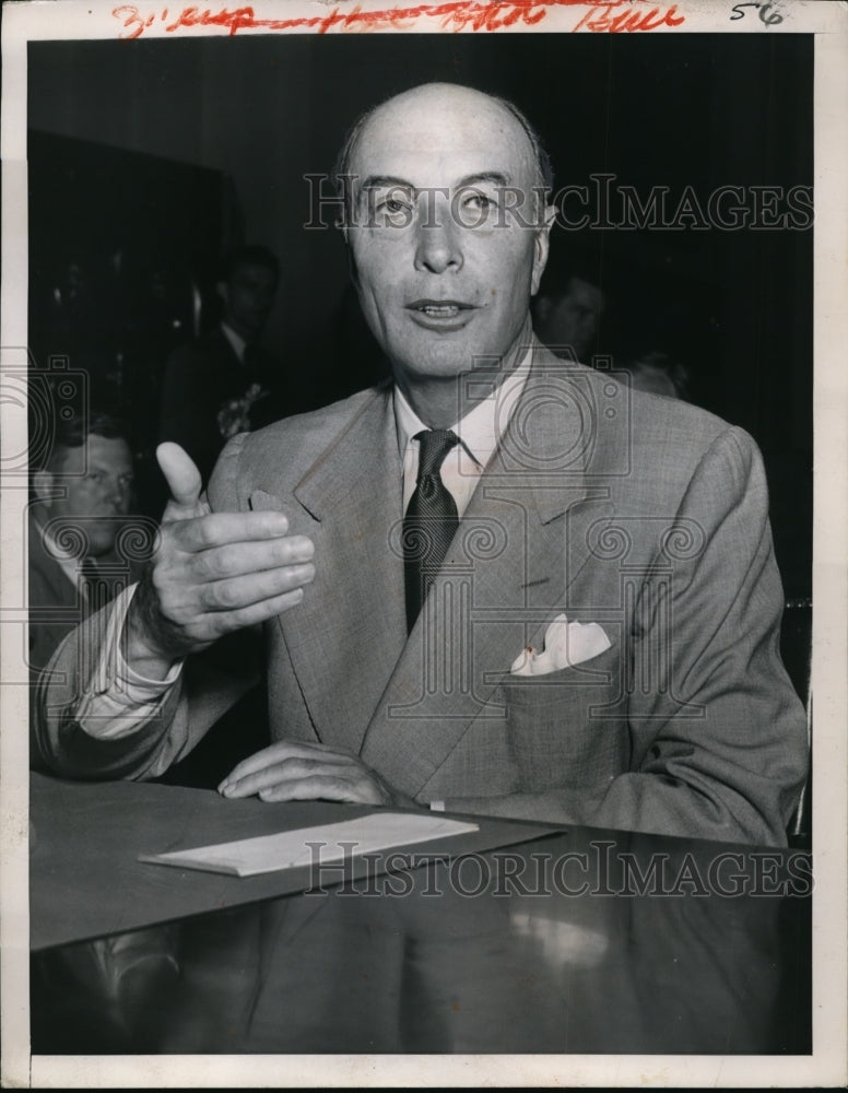 1949 Press Photo Washington - Ex Ass't Sec'y of War Robert A Lovett.