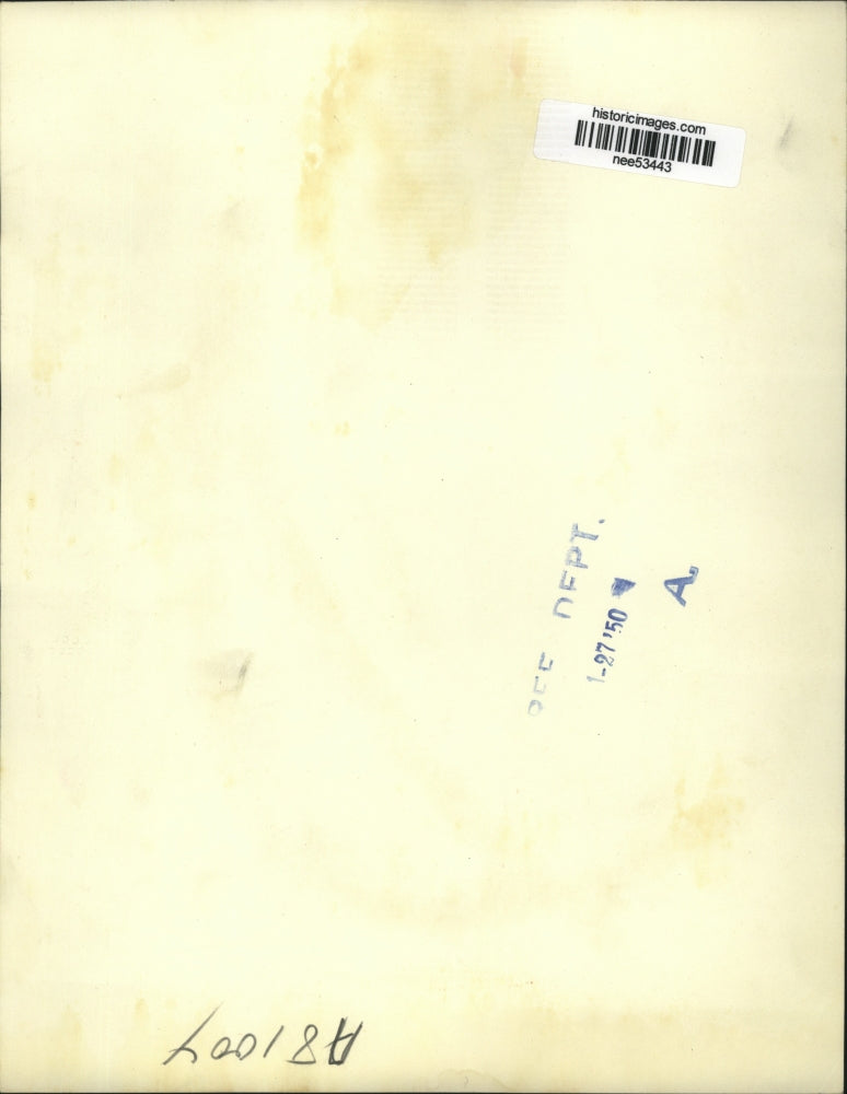 1950 Press Photo Mrs. Betty Blair, son Terry money lost citizens replaced