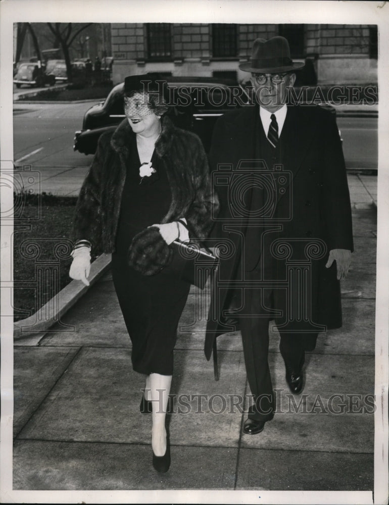 1940 Press Photo Washington DC William B Bankhead At St John's Episcopal Church.