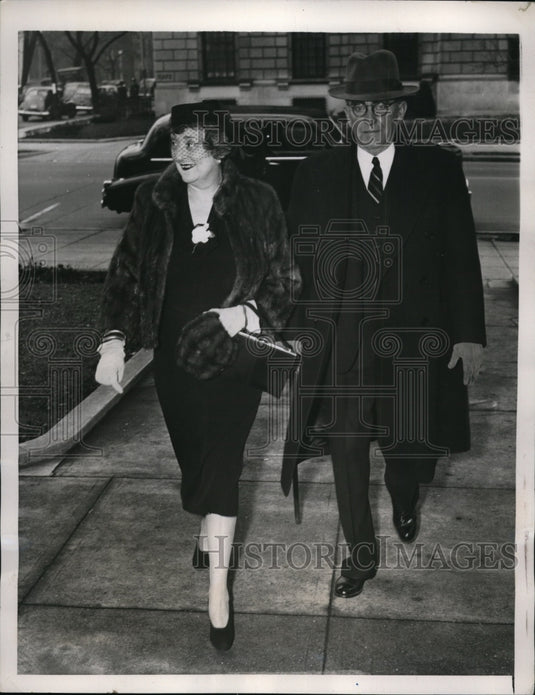 1940 Press Photo Washington DC William B Bankhead At St John's Episcopal Church.