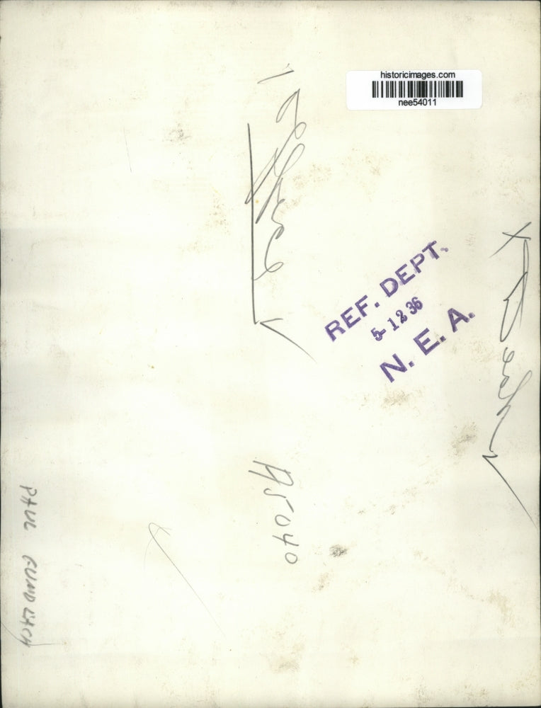 1936 Press Photo Paul Guadlach Desk in Office - nee54011