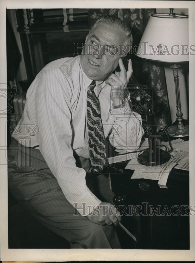 1944 Press Photo Roy D Moore Campaign Manager Ohio's Governor Bricker for Presid