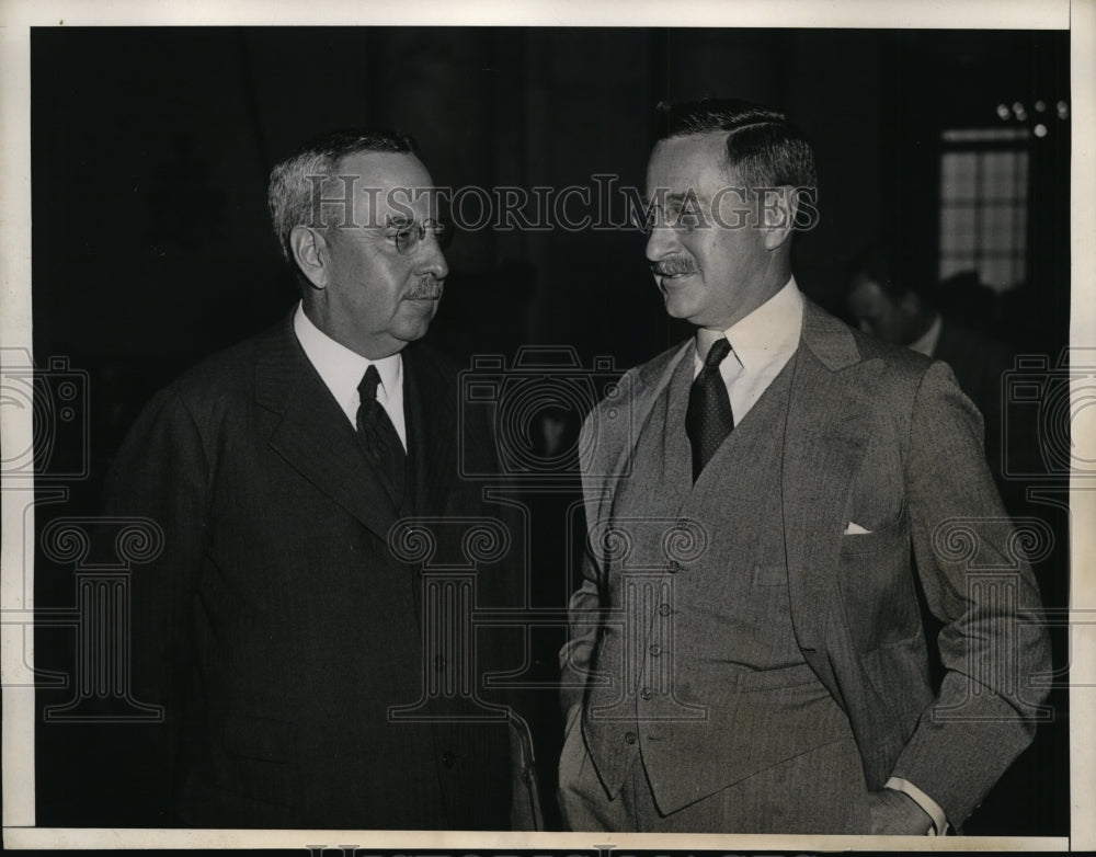 1933 Press Photo Chase Bank paying Albert Wiggin $100,000 a year pension.