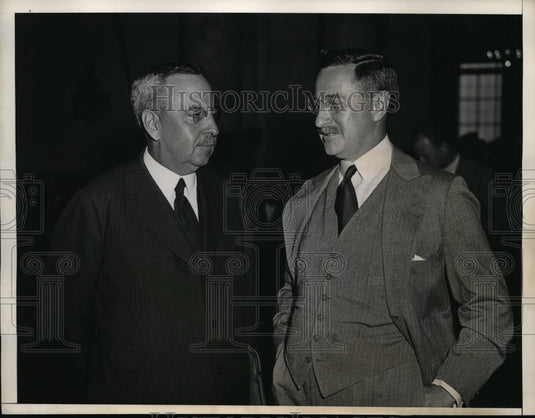 1933 Press Photo Chase Bank paying Albert Wiggin $100,000 a year pension.