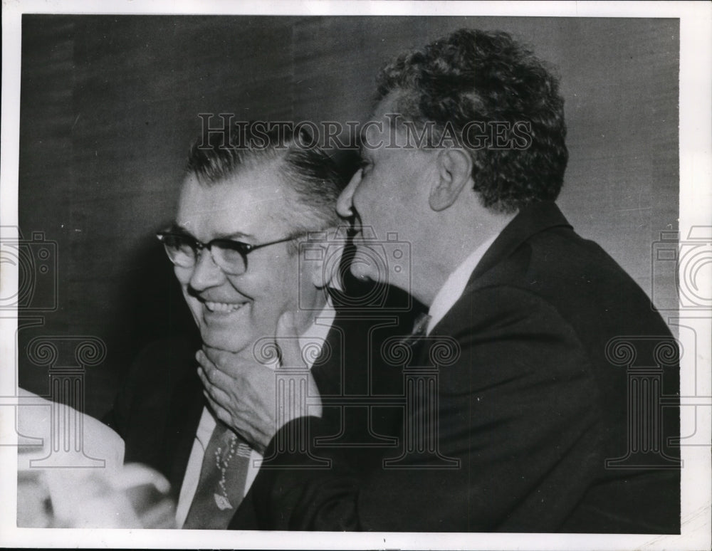 Press Photo Ohio Governor Frank Lausche & Former Senator Thomas Burke