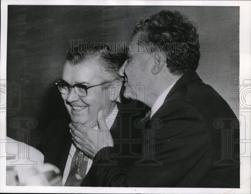 Load image into Gallery viewer, Press Photo Ohio Governor Frank Lausche &amp; Former Senator Thomas Burke
