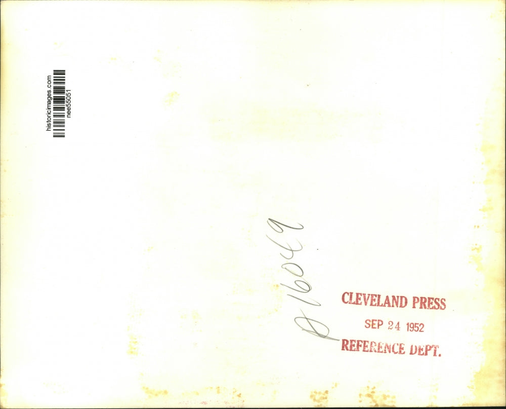 1952 Press Photo Gen.Dwight Eisenhower arrived at Columbus Union Station.