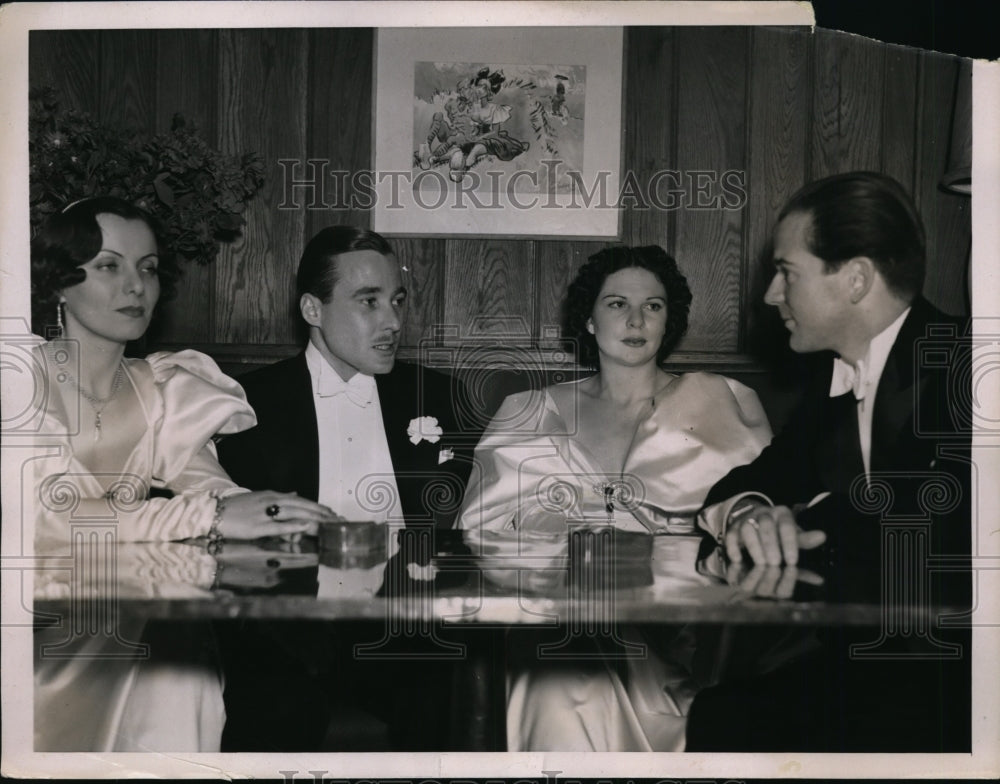 1937 Press Photo Los Angeles-Party given for Mr. and Mrs. Angier Biddle Duke.