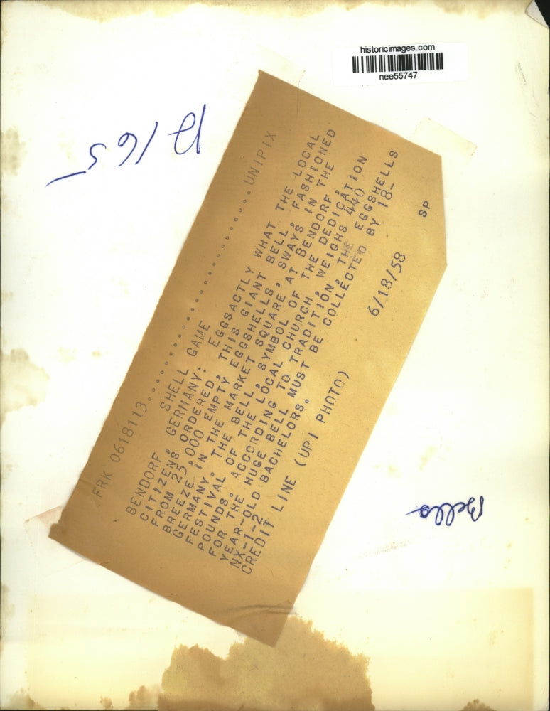 1958 Press Photo Shell Game Bedord, Germany - nee55747