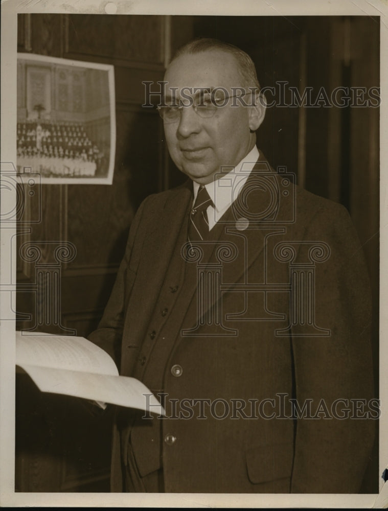 1934 Press Photo Rev. Herbert Booth Swith, Presby, Los Angeles, Cali.