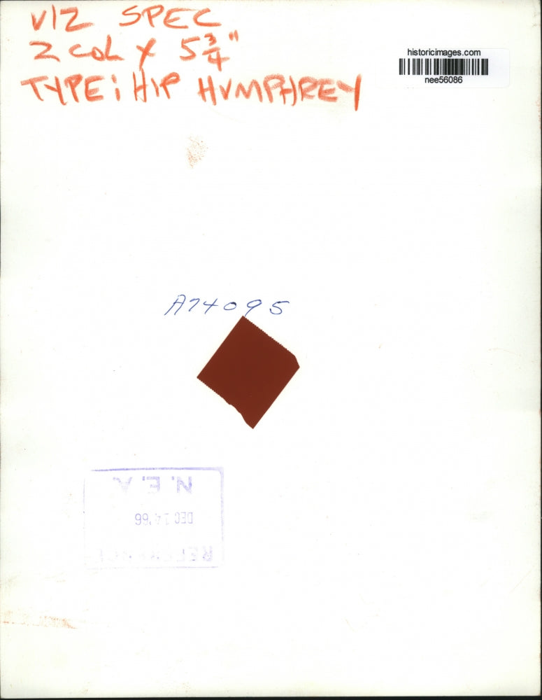 1966 Press Photo Vice President Humphrey, Dances with Mrs. Marvin Watson Annual