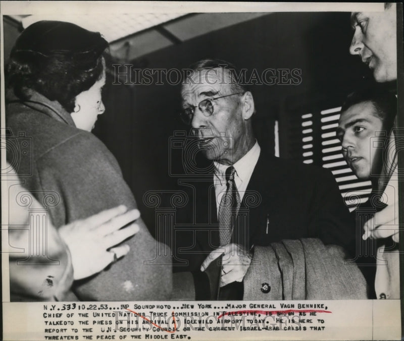 Load image into Gallery viewer, 1953 Press Photo New York, Vagn Bennike Of United Nations Truce Commission.
