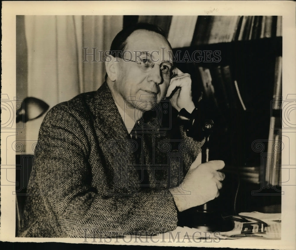 1940 Press Photo Cambridge Massachusetts Howard L Bevis Of Harvard University.