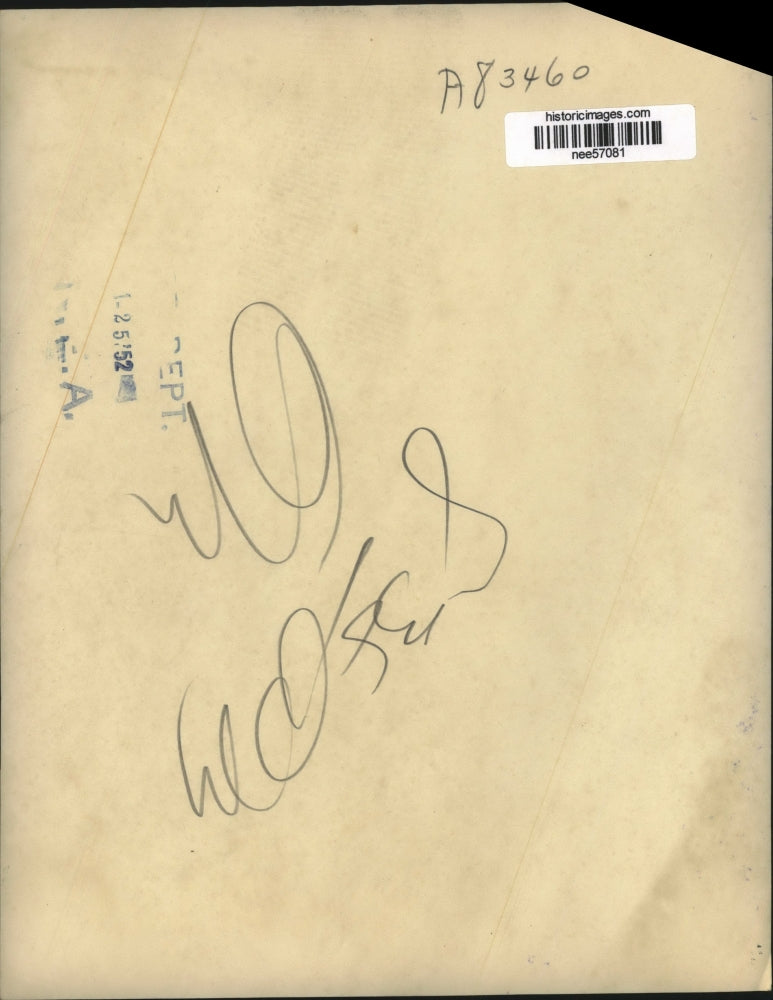 1952 Press Photo Hollywood Calif. Dean Miller passed screen test at MGM.