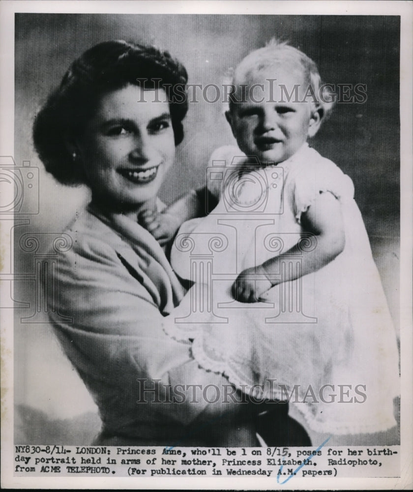 1941 Press Photo London-Princess Elizabeth and Princess Anne. - nee57229