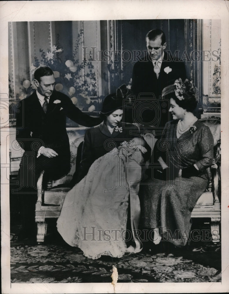 1948 Press Photo London Christening ceremony for Prince Charles. - nee57234
