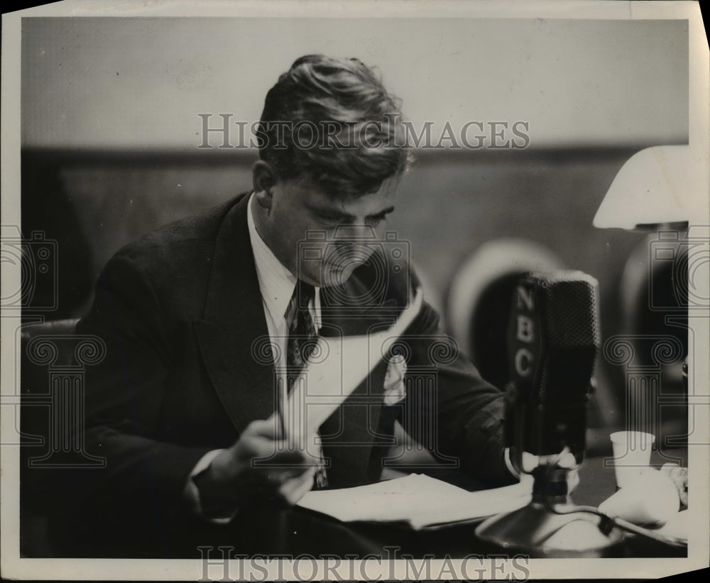 1936 Press Photo John B. Kennedy Author and Commentator - nee57904