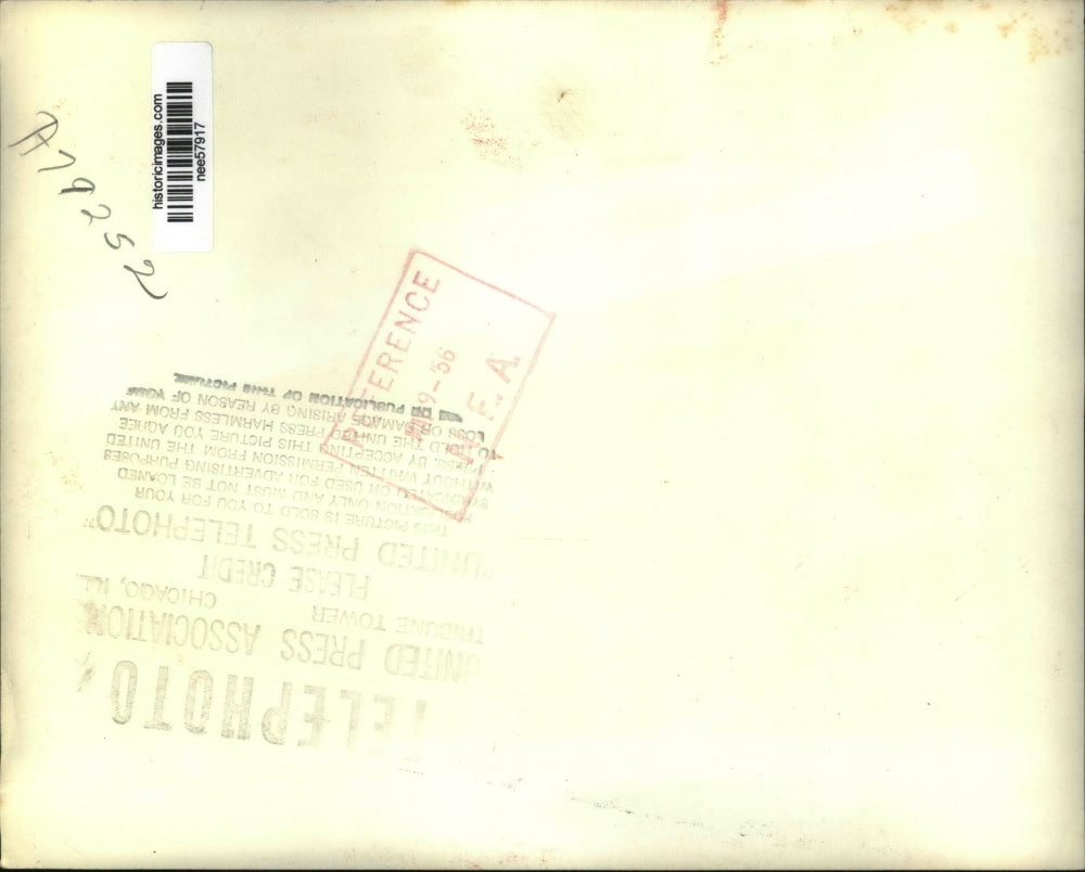 1955 Press Photo Delegates Attending NATO Meeting in Paris France - nee57917