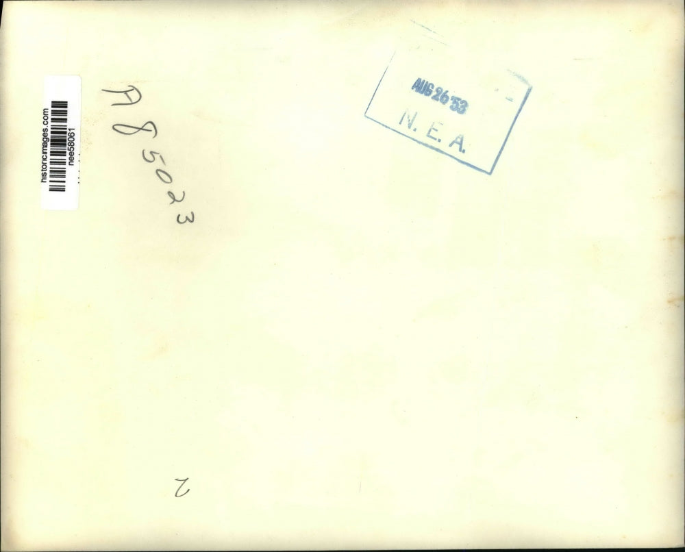 1953 Press Photo Harold J Adonis accused bribe taker returns to the US for trial