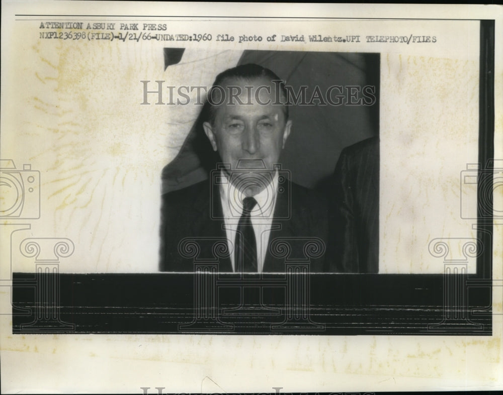 1966 Press Photo of 1960 Photo of David Wilentz - nee59198