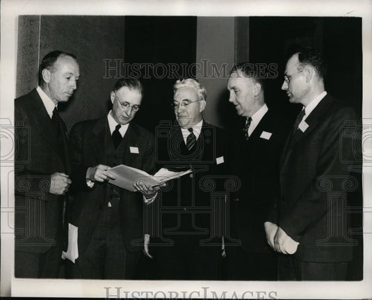 1937 Press Photo the 50th Annual Meeting of Geological Society, CW Cooke, JA