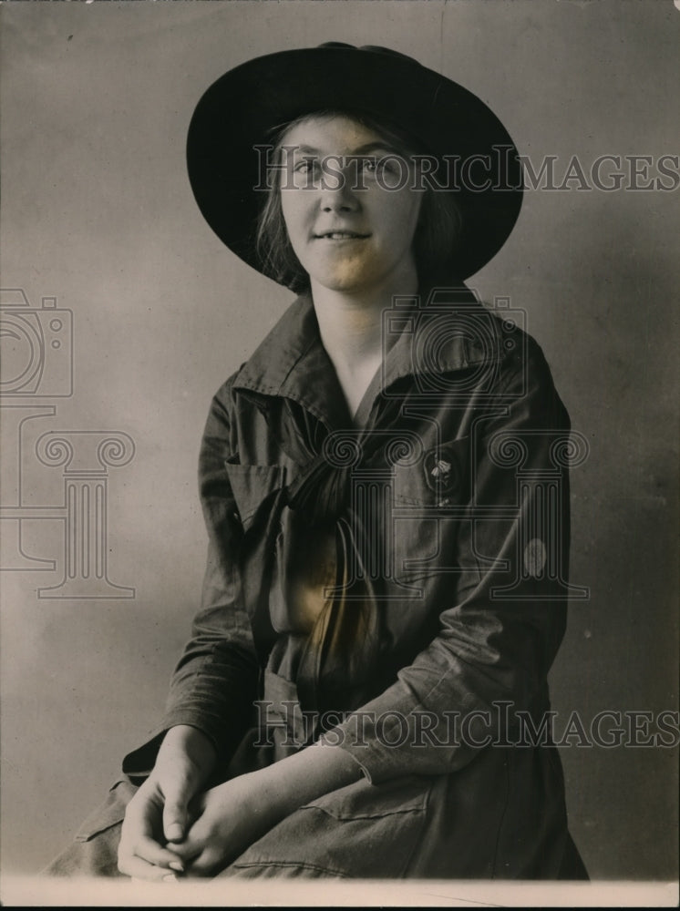 1920 Press Photo Olive Chase Daughter Of Mr And Mrs Daniel C Of Washington DC.