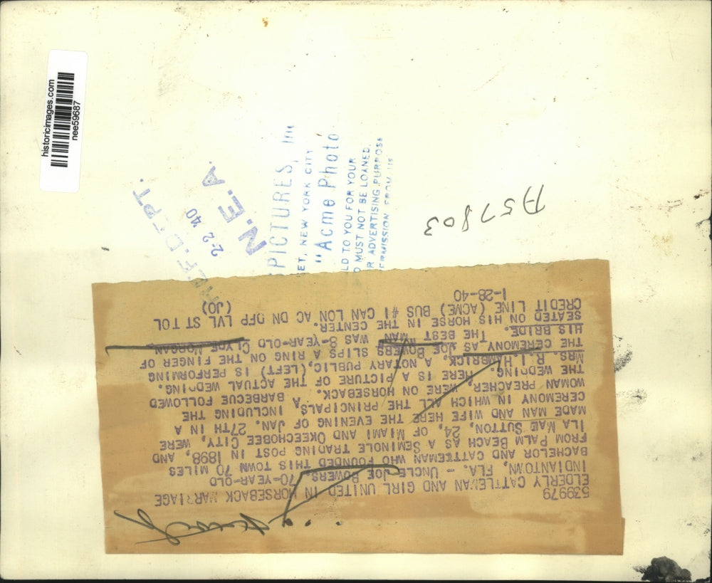 1940 Press Photo Uncle Joe Bowers, Mrs. R.I. Hambrick, Clyde Morgan Indianatown