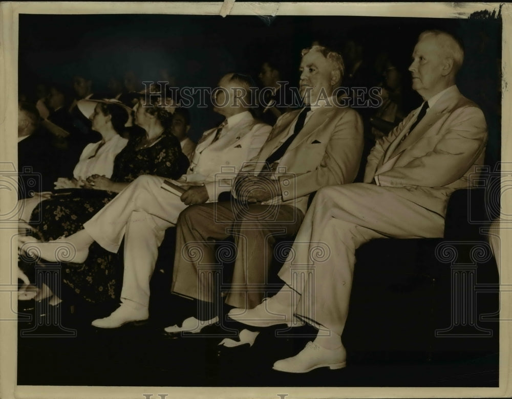 1939 Press Photo Mayor Burlen, Michael Gallagher, JR Nutt Sr - nee61039