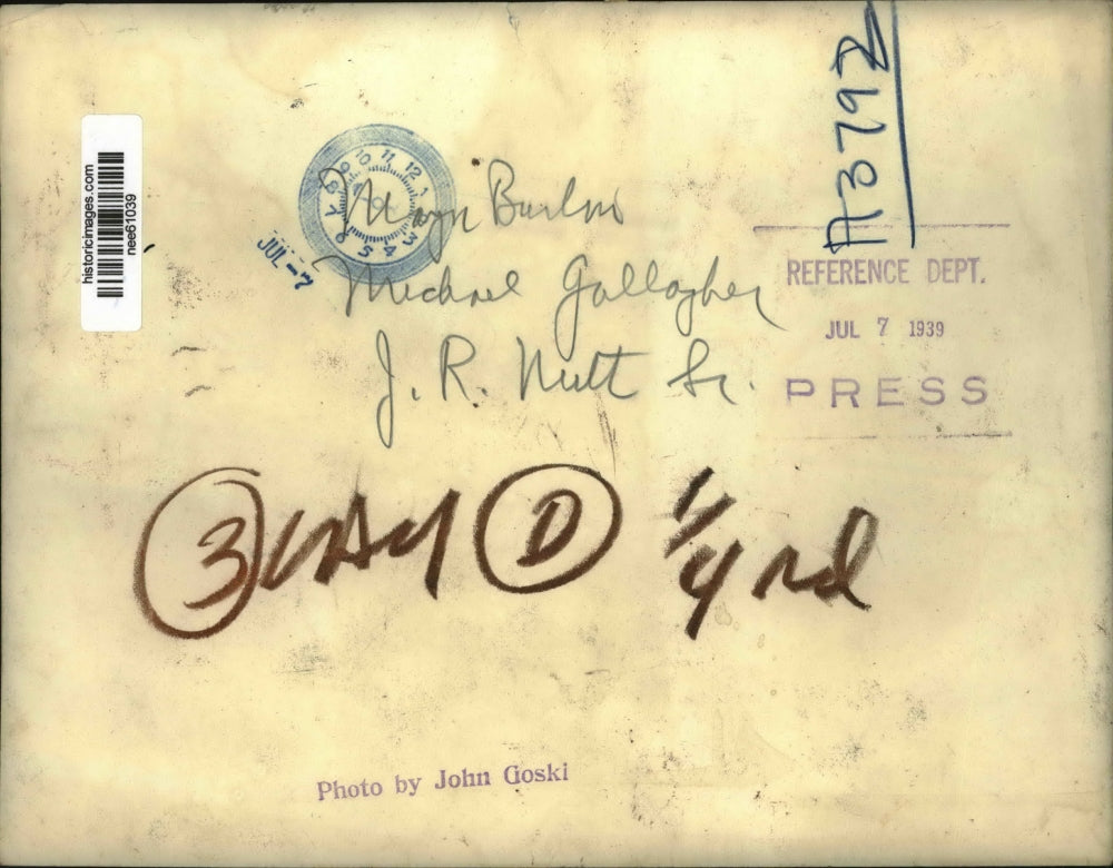 1939 Press Photo Mayor Burlen, Michael Gallagher, JR Nutt Sr - nee61039