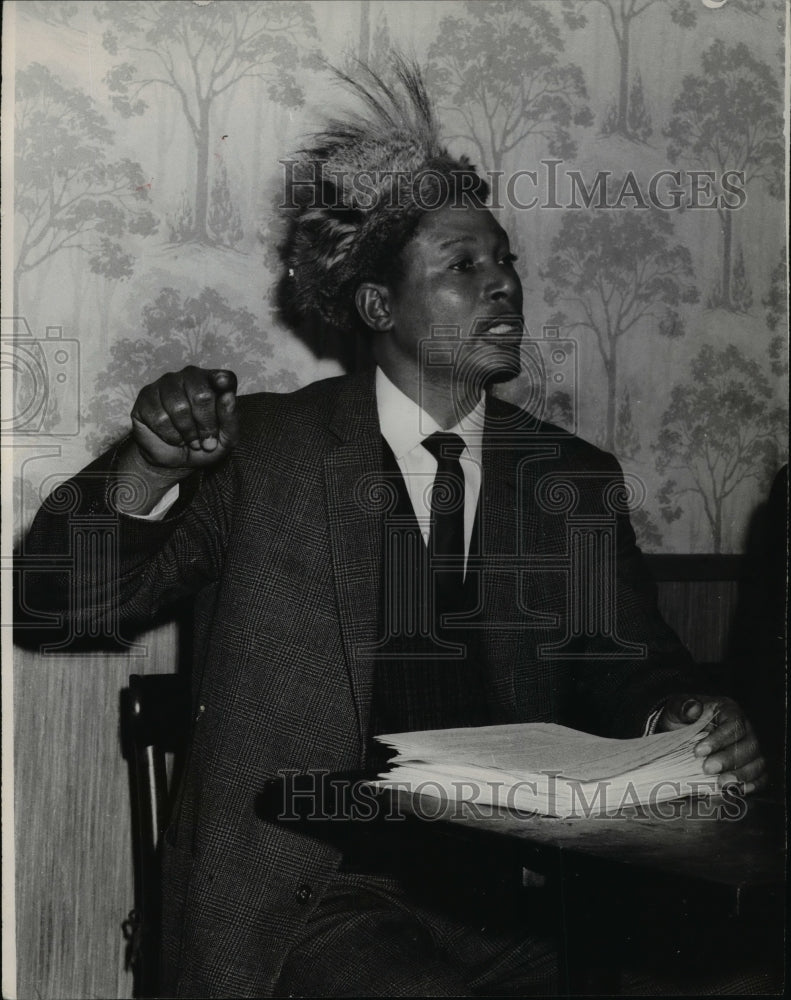 1965 Press Photo Jason Z Moyo Treasurer General Zimbabwe African People Union