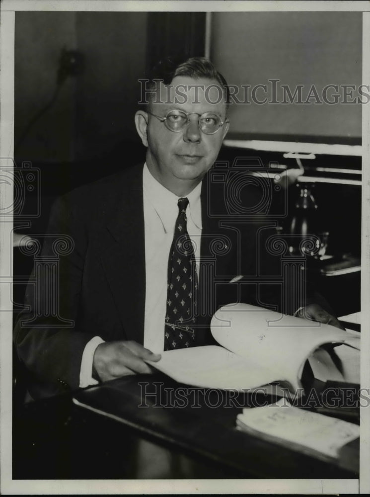 1933 Press Photo C.A. Mullenix President Apartment House Owners - nee61565