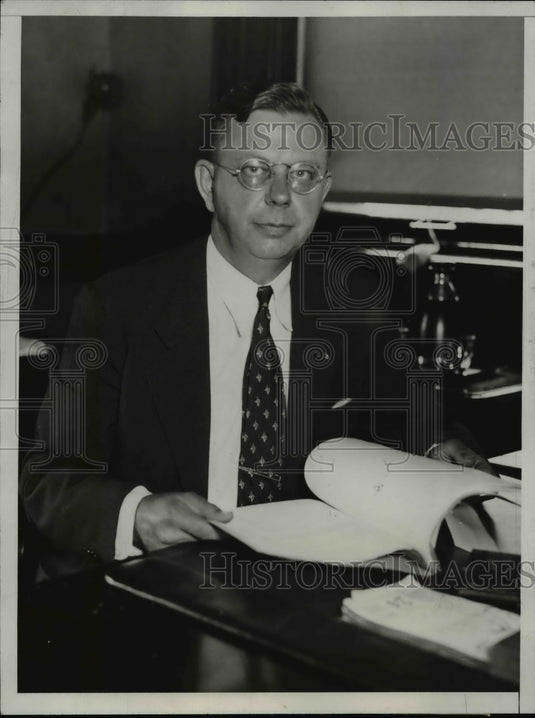 1933 Press Photo C.A. Mullenix President Apartment House Owners - nee61565