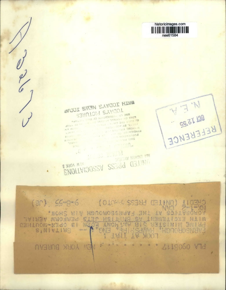 1955 Press Photo Sir Anthony Eden Britain's Prime minister - nee61584