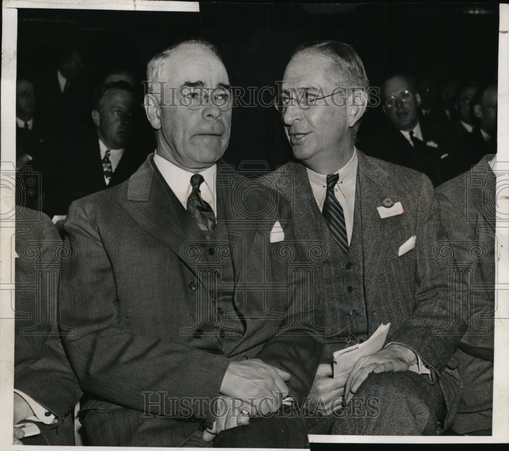 1930 Press Photo J H Pew Sun Oil Company L Du Pont Congress American Industry