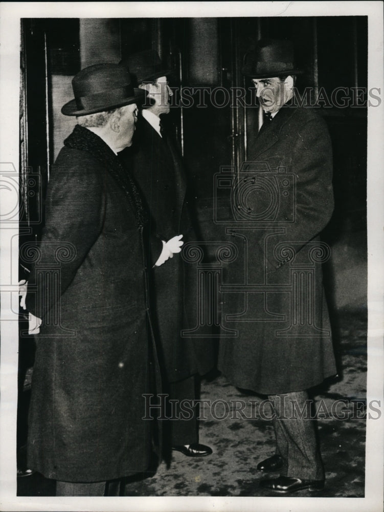 1938 Press Photo British Foreign Minister Anthony Eden Confer With France