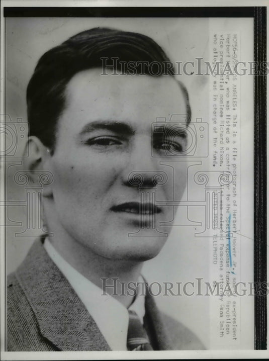 1952 Press Photo Herbert Hoover Jr., Son of President - nee65043