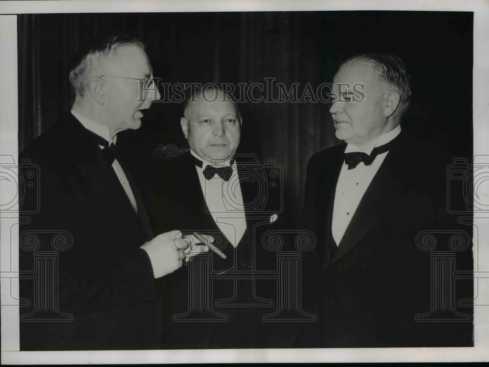 1938 Press Photo Hoover reception in Berlin, Hjalma Schaght, Dr Von Stauss