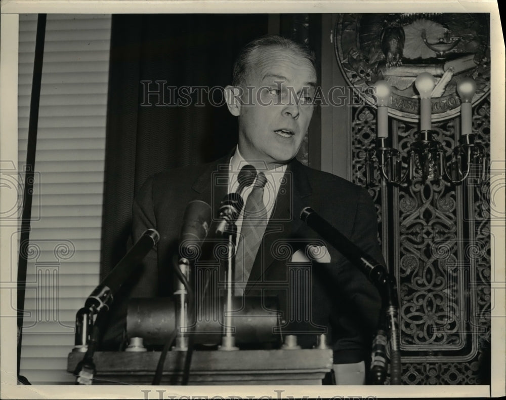 1955 Press Photo Democratic National Chairman Paul M Butler.